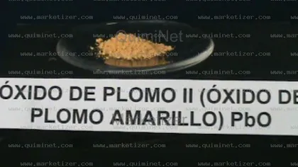 Imágen de oxido de plomo amarillo